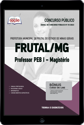 Apostila Prefeitura de Frutal - MG em PDF - Professor PEB I - Magistério 