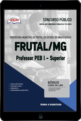 Apostila Prefeitura de Frutal - MG em PDF - Professor PEB I - Superior