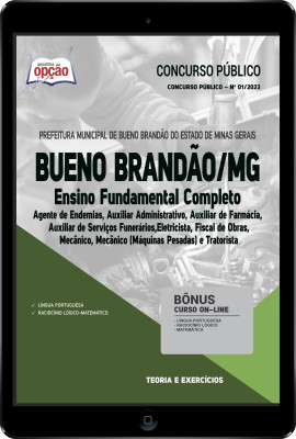 Apostila Prefeitura de Bueno Brandão - MG em PDF - Ensino Fundamental Completo