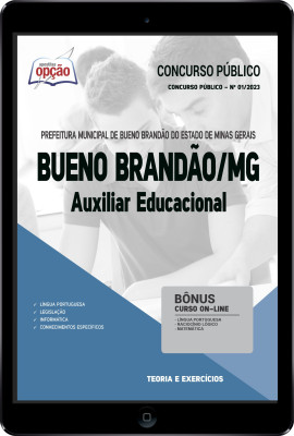 Apostila Prefeitura de Bueno Brandão - MG em PDF  Auxiliar Educacional