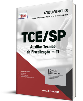 Apostila TCE-SP - Auxiliar Técnico da Fiscalização - TI