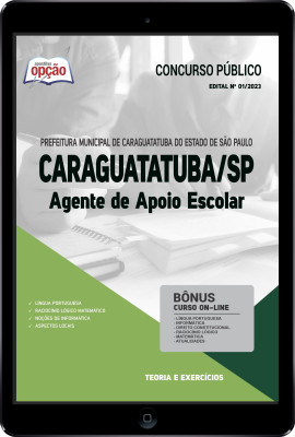 Apostila Prefeitura de Caraguatatuba - SP em PDF - Agente de Apoio Escolar