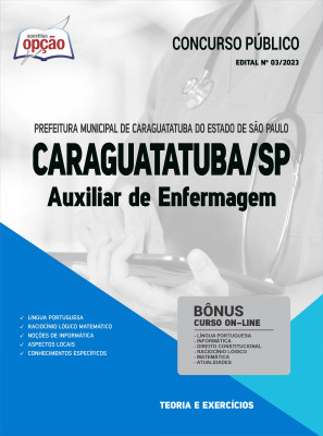 Apostila Prefeitura de Caraguatatuba - SP - Auxiliar de Enfermagem