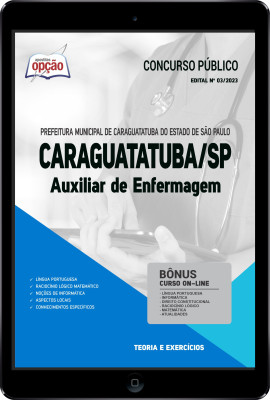 Apostila Prefeitura de Caraguatatuba - SP em PDF - Auxiliar de Enfermagem