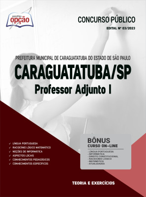 Apostila Prefeitura de Caraguatatuba - SP - Professor Adjunto I