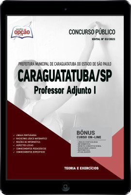 Apostila Prefeitura de Caraguatatuba - SP em PDF - Professor Adjunto I