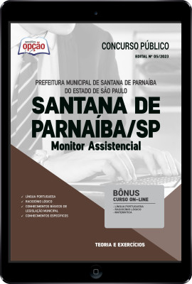 Apostila Prefeitura de Santana de Parnaíba - SP em PDF - Monitor Assistencial