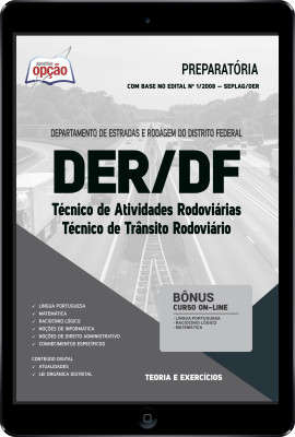 Apostila DER-DF em PDF - Técnico de Atividades Rodoviárias: Técnico de Trânsito Rodoviário