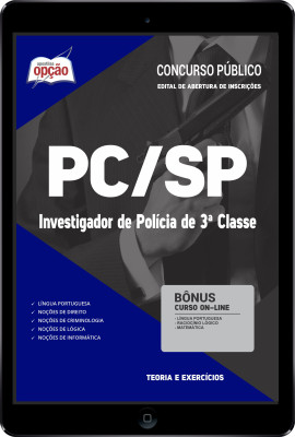 Apostila PC-SP em PDF - Investigador de Polícia de 3ª Classe