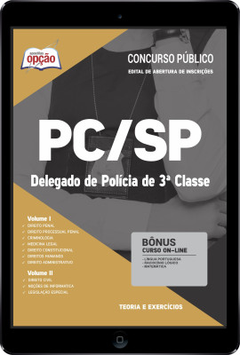 Apostila PC-SP em PDF - Delegado de Polícia de 3ª Classe
