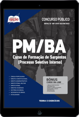 Apostila PM-BA em PDF - Curso de Formação de Sargentos (Processo Seletivo Interno)