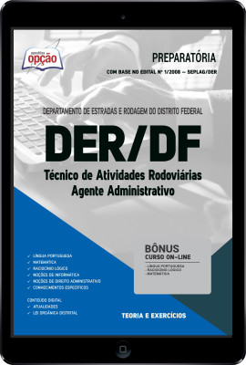 Apostila DER-DF em PDF - Técnico de Atividades Rodoviárias: Agente Administrativo