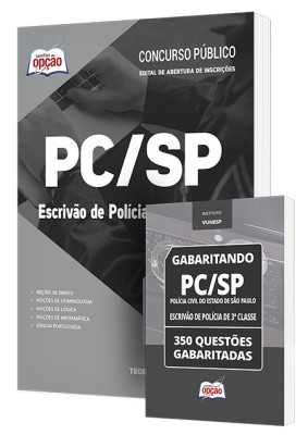 Combo Impresso PC-SP - Escrivão de Polícia de 3ª Classe