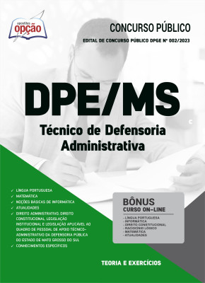 Apostila DPE-MS - Técnico de Defensoria - Administrativa