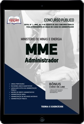 Apostila MME (Ministério de Minas e Energia) em PDF - Administrador