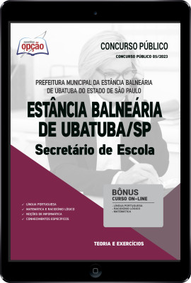Apostila Prefeitura de Ubatuba - SP em PDF Secretário de Escola