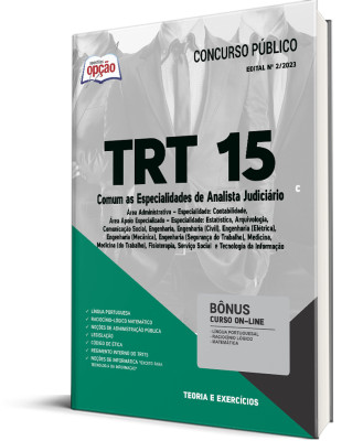 Apostila TRT 15 - Comum as Especialidades de Analista Judiciário