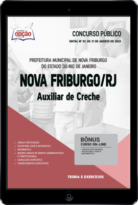 Apostila Prefeitura de Nova Friburgo - RJ em PDF - Auxiliar de Creche