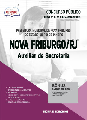 Apostila Prefeitura de Nova Friburgo - RJ - Auxiliar de Secretaria