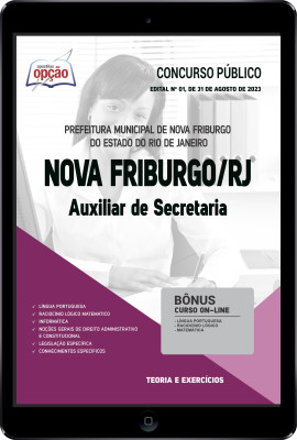 Apostila Prefeitura de Nova Friburgo - RJ em PDF - Auxiliar de Secretaria