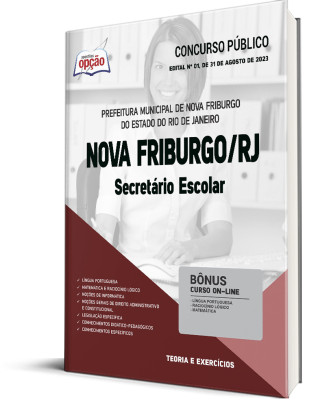 Apostila Prefeitura de Nova Friburgo - RJ - Secretário Escolar