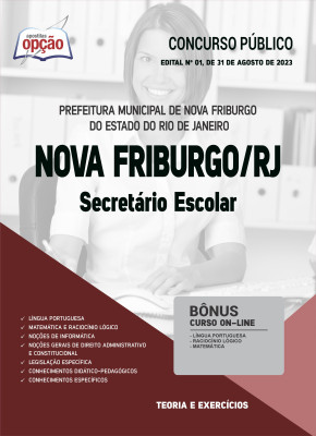 Apostila Prefeitura de Nova Friburgo - RJ - Secretário Escolar