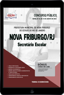 Apostila Prefeitura de Nova Friburgo - RJ em PDF - Secretário Escolar