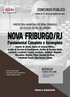Apostila Prefeitura de Nova Friburgo - RJ - Fundamental Completo e Incompleto