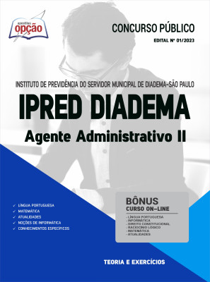 Apostila IPRED Diadema - SP - Agente Administrativo II