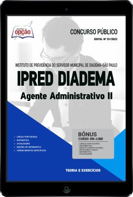 Apostila IPRED Diadema - SP em PDF - Agente Administrativo II