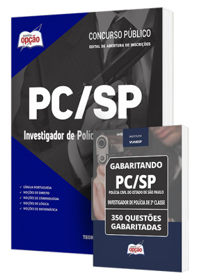 Combo Impresso PC-SP - Investigador de Polícia de 3ª Classe