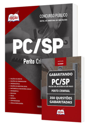 Combo Impresso PC-SP - Perito Criminal