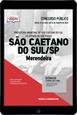 Apostila Prefeitura de São Caetano do Sul - SP em PDF - Merendeira
