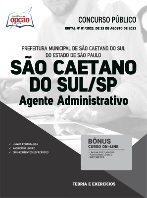 Apostila Prefeitura de São Caetano do Sul - SP - Agente Administrativo