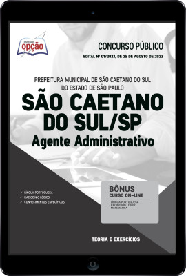 Apostila Prefeitura de São Caetano do Sul - SP em PDF - Agente Administrativo