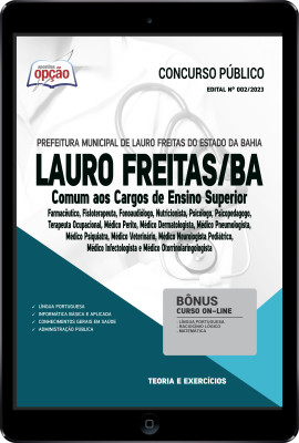 Apostila Prefeitura de Lauro de Freitas - BA em PDF - Comum aos Cargos de Ensino Superior