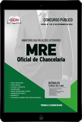 Apostila MRE em PDF - Oficial de Chancelaria