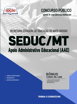 Apostila SEDUC-MT - Apoio Administrativo Educacional (AAE)