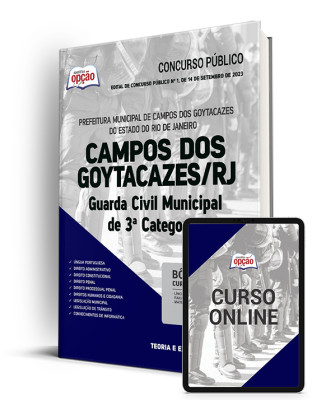 Apostila Prefeitura de Campos dos Goytacazes - RJ - Guarda Civil Municipal de 3ª Categoria