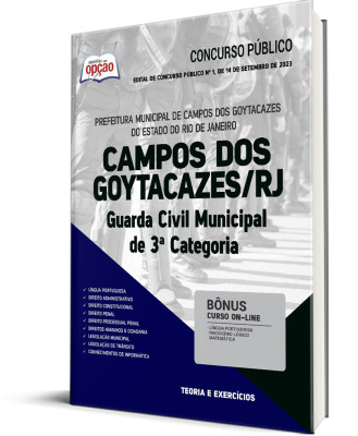 Apostila Prefeitura de Campos dos Goytacazes - RJ - Guarda Civil Municipal de 3ª Categoria