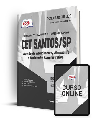 Apostila CET Santos - SP - Agente de Atendimento, Almoxarife e Assistente Administrativo