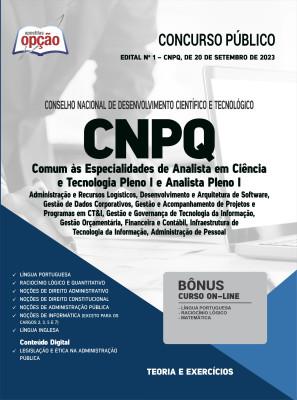Apostila CNPQ - Comum Analista em Ciência e Tecnologia Pleno I e Analista Pleno I