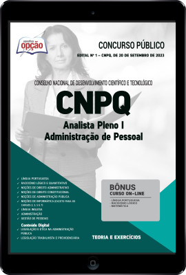 Apostila CNPQ em PDF - Analista Pleno I: Administração de Pessoal