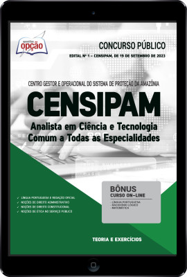 Apostila CENSIPAM em PDF - Analista em Ciência e Tecnologia - Comum