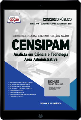 Apostila CENSIPAM em PDF - Analista em Ciência e Tecnologia - Área Administrativa