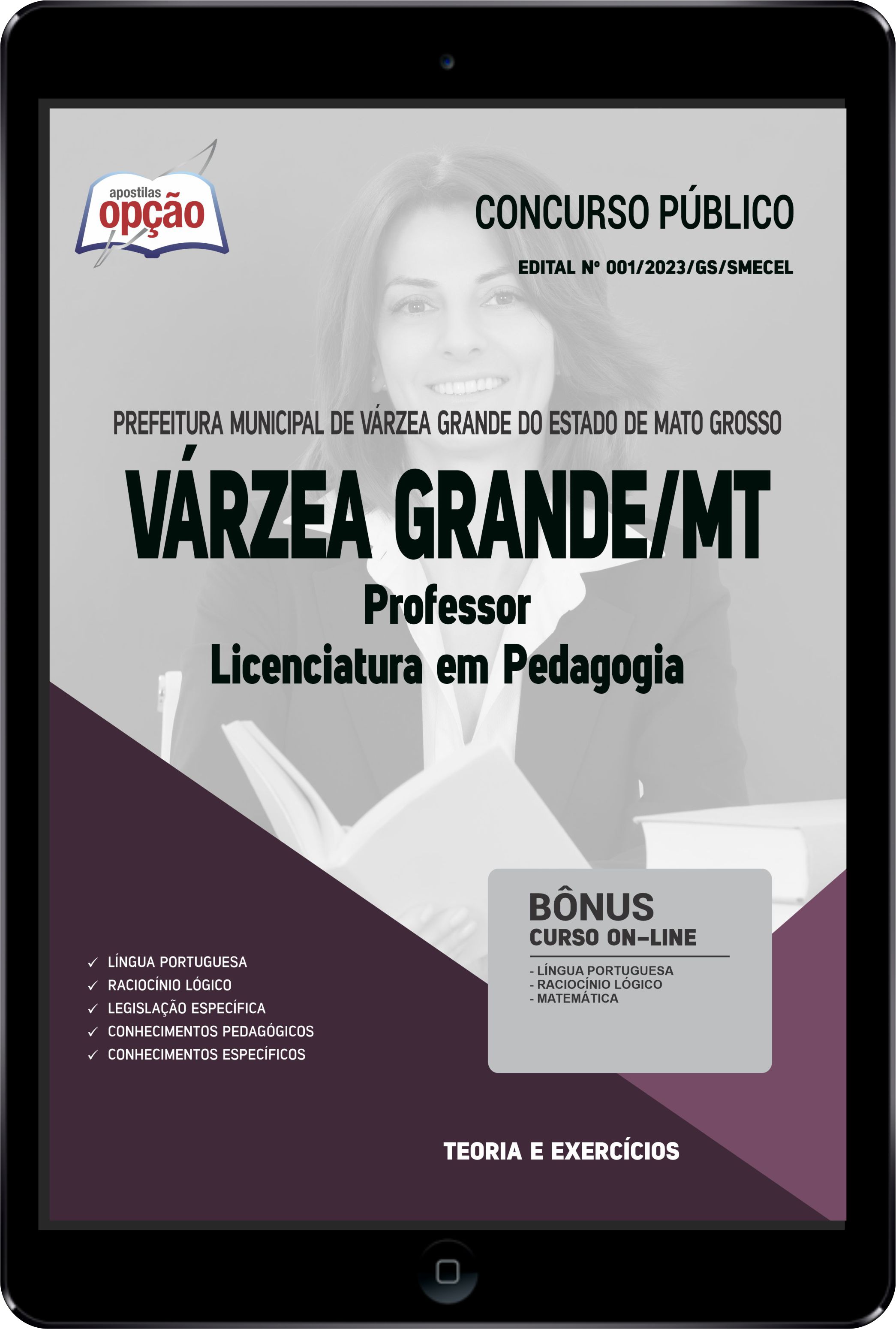 Apostila Prefeitura Várzea Grande MT PDF Professor - Licenciatura Pedagogia 2023