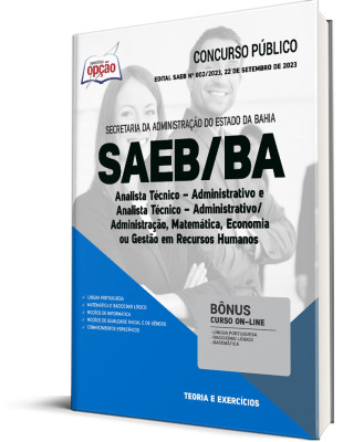 Apostila SAEB-BA - Analista Técnico - Administrativo