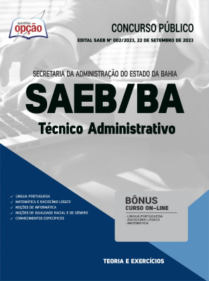 Apostila SAEB-BA - Técnico Administrativo - Administrativo