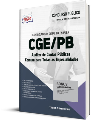 Apostila CGE-PB - Auditor de Contas Públicas - Comum para Todas as Especialidades