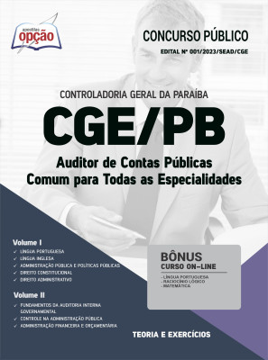 Apostila CGE-PB - Auditor de Contas Públicas - Comum para Todas as Especialidades